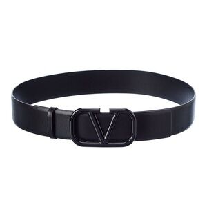 Valentino Black Leather Belt